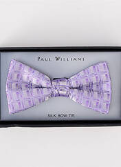 Noeud papillon violet PAUL WILLIAMS pour homme seconde vue