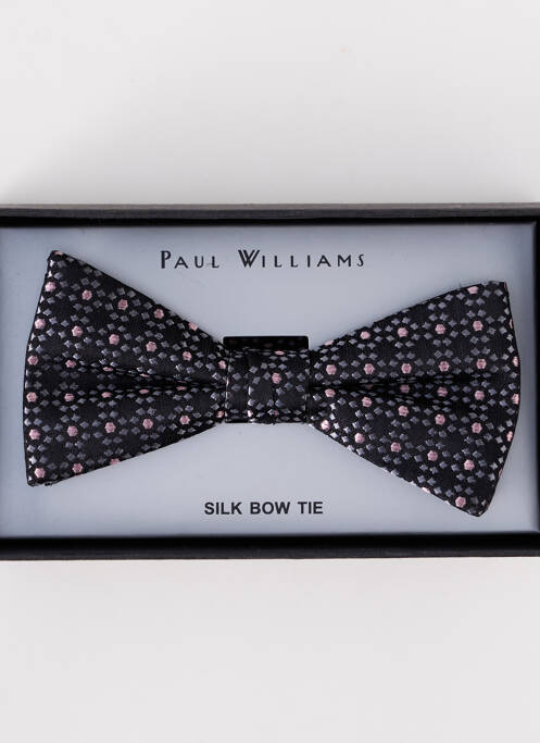 Noeud papillon broderie noir PAUL WILLIAMS homme