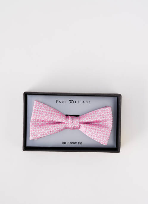 Noeud papillon rose PAUL WILLIAMS pour homme