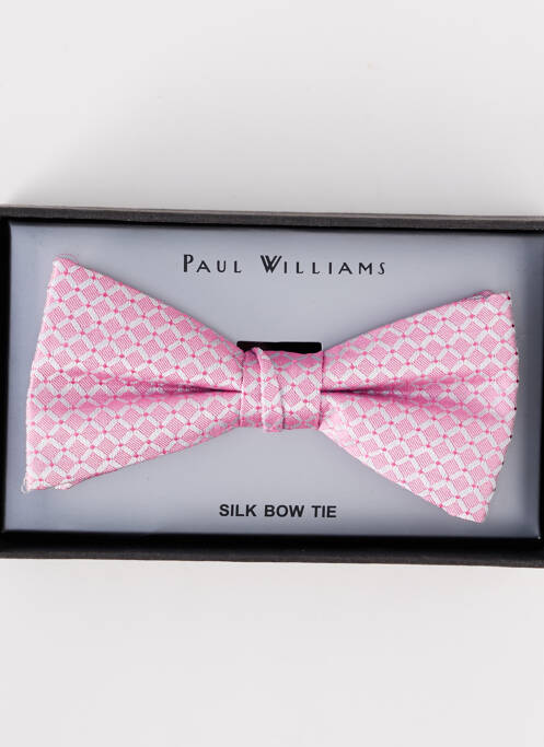 Noeud papillon rose PAUL WILLIAMS pour homme