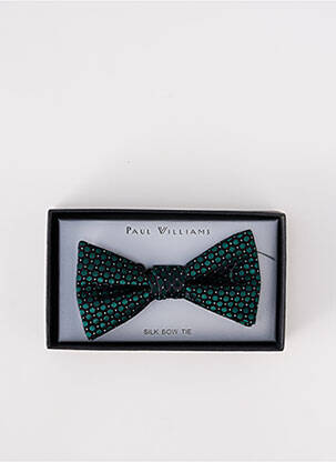 Noeud papillon imprimé fantaisie vert PAUL WILLIAMS homme
