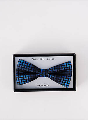 Noeud papillon imprimé pois bleu PAUL WILLIAMS homme
