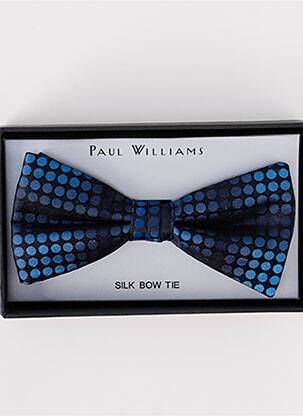 Noeud papillon imprimé pois bleu PAUL WILLIAMS homme