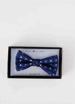 Noeud papillon broderie bleu PAUL WILLIAMS homme