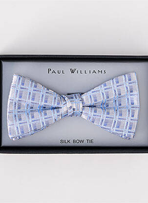 Noeud papillon broderie gris PAUL WILLIAMS homme