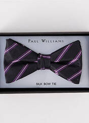 Noeud papillon marron PAUL WILLIAMS pour homme seconde vue