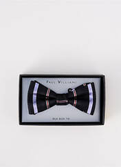 Noeud papillon noir PAUL WILLIAMS pour homme seconde vue