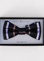 Noeud papillon noir PAUL WILLIAMS pour homme seconde vue