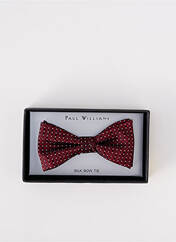 Noeud papillon rouge PAUL WILLIAMS pour homme seconde vue