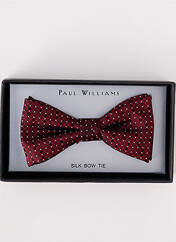 Noeud papillon rouge PAUL WILLIAMS pour homme seconde vue