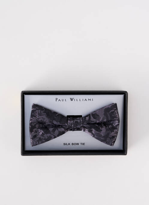Noeud papillon imprimé fantaisie gris PAUL WILLIAMS homme