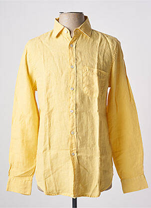 Chemise manches longues manches longues jaune BY CHARLIE B homme