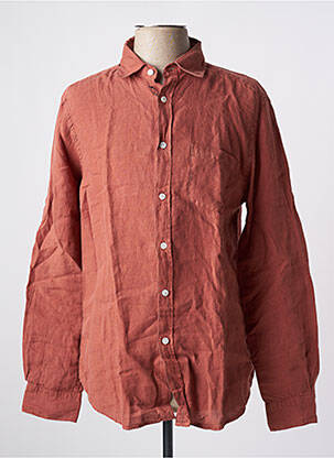 Chemise manches longues manches longues orange BY CHARLIE B homme