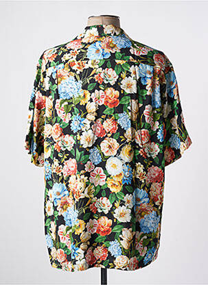 Chemise manches courtes col tailleur noir BY CHARLIE B homme