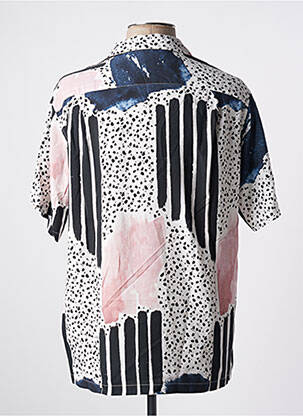 Chemise manches courtes col tailleur bleu BY CHARLIE B homme