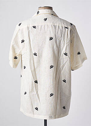 Chemise manches courtes col tailleur beige BY CHARLIE B homme