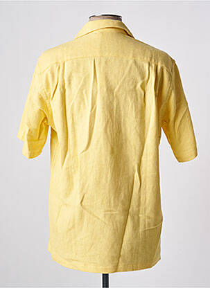 Chemise manches courtes col tailleur jaune BY CHARLIE B homme