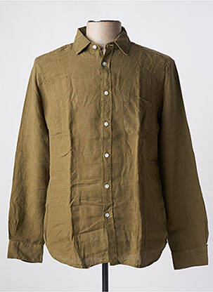 Chemise manches longues manches longues vert BY CHARLIE B homme