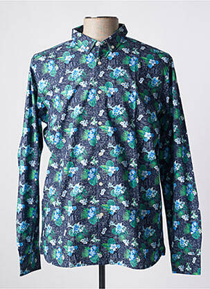 Chemise manches longues imprimé fleurs bleu BY CHARLIE B homme