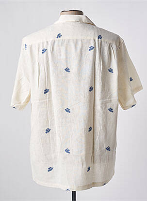 Chemise manches courtes col tailleur beige BY CHARLIE B homme
