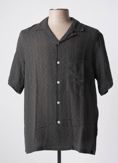 Chemise manches courtes col tailleur gris BY CHARLIE B homme