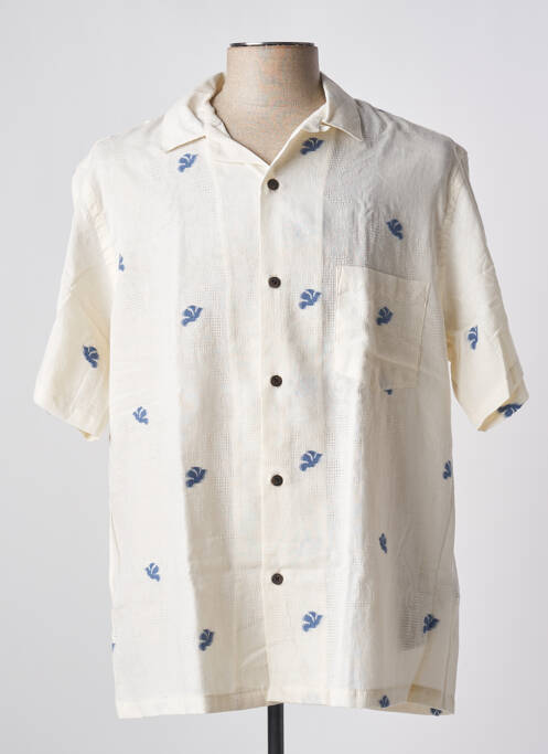 Chemise manches courtes beige BY CHARLIE B pour homme