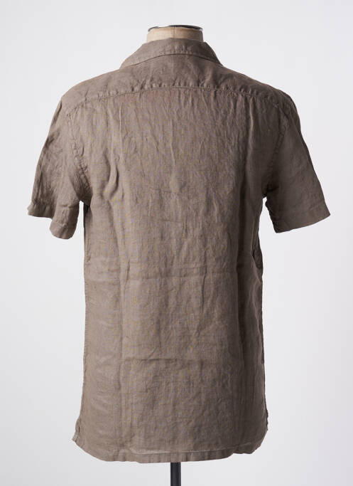 Chemise manches courtes marron BY CHARLIE B pour homme