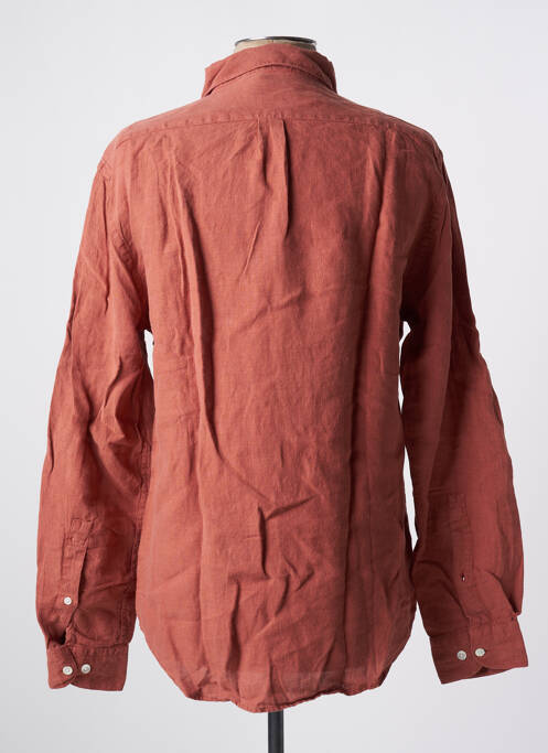 Chemise manches longues orange BY CHARLIE B pour homme