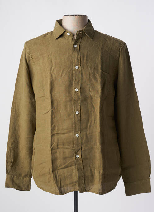 Chemise manches longues vert BY CHARLIE B pour homme