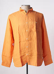 Chemise manches longues manches longues orange BY CHARLIE B homme
