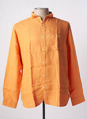 Chemise manches longues manches longues orange BY CHARLIE B homme