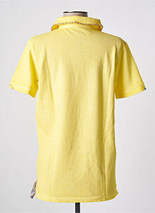 Polo broderie manches courtes jaune BY CHARLIE B femme