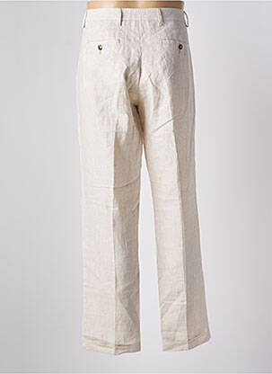 Pantalon chino fermeture zippée sous rabat boutonné taille normale beige BY CHARLIE B femme
