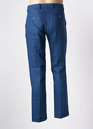 Pantalon chino fermeture zippée sous rabat boutonné taille normale bleu BY CHARLIE B femme