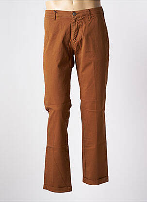 Pantalon chino tissage popeline taille normale marron BY CHARLIE B homme