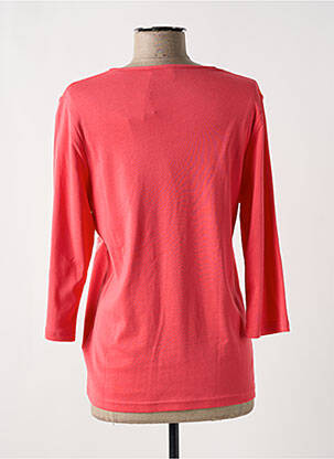 T-shirt manches 3/4 manches 3/4 rose SIGNATURE femme