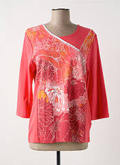 T-shirt rose SIGNATURE pour femme seconde vue