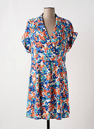 Robe courte manches courtes manches courtes bleu MOLLY BRACKEN femme