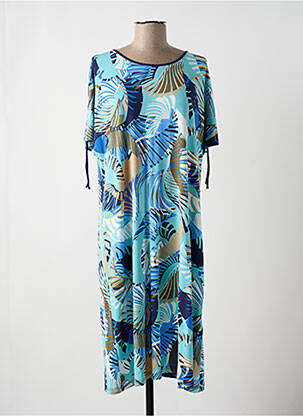 Robe mi-longue bleu BRANDTEX pour femme