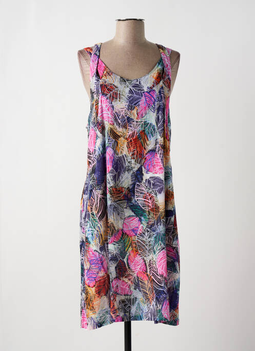 Robe mi-longue rose MASSANA pour femme
