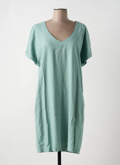 Robe mi-longue vert ESPRIT DE LA MER pour femme