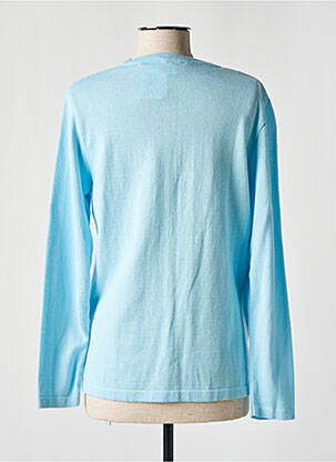 Gilet manches longues stretch bleu ELEANE femme