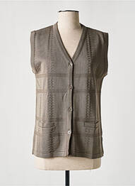Gilet sans manche poches gris ELEANE femme