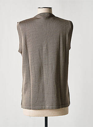 Gilet sans manche poches gris ELEANE femme