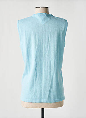 Gilet sans manche poches bleu ELEANE femme