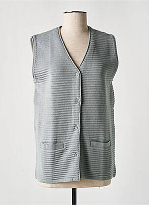 Gilet sans manche poches gris ELEANE femme
