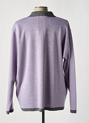 Gilet manches longues stretch violet OMC femme