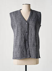 Gilet sans manche gris ELEANE pour femme seconde vue