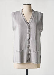 Gilet sans manche gris ELEANE pour femme seconde vue