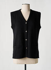 Gilet sans manche noir ELEANE pour femme seconde vue